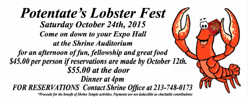 Potentate’s Lobster Fest