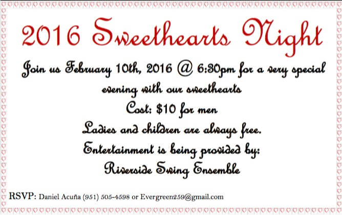 Evergreen Lodge 2016 Sweetheart Night