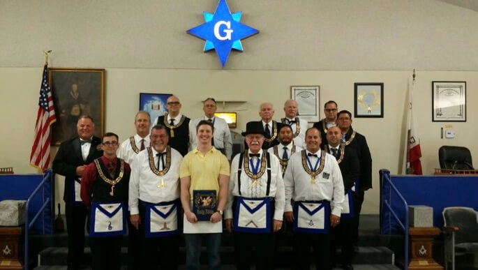 Victorville Masonic Lodge 634 Welcomes Newly Raised Brother Andrew Klokeid