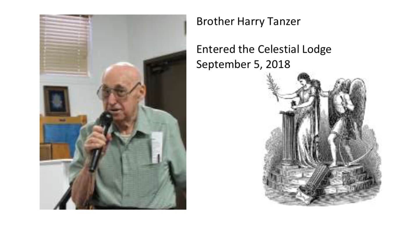 Brother Harry Tanzer Called From Labor