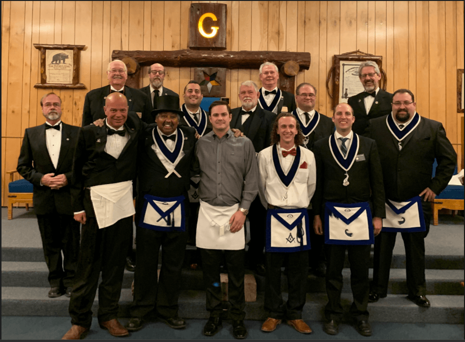 Coming Together for Third Degree in Big Bear Masonic Lodge # 617